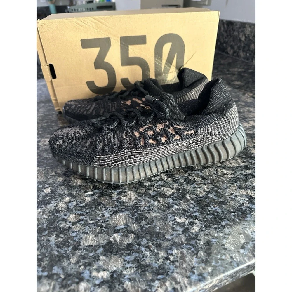 Adidas Yeezy Boost 350 V2 CMPCT Slate Carbon Black HQ6319 Mens 7.5